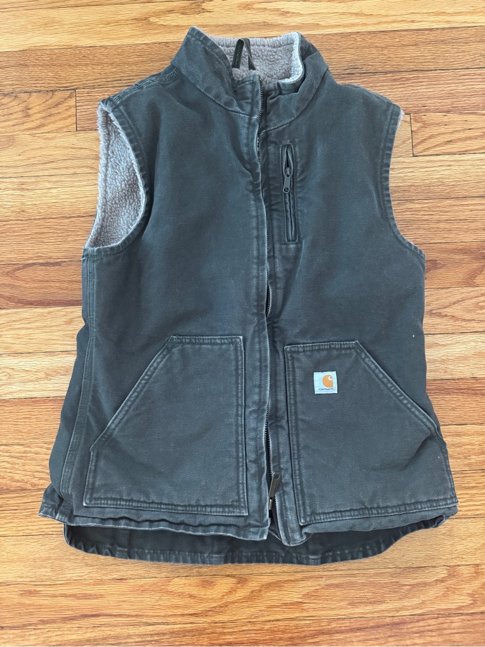 Carhartt Women’s dark green Sherpa-Lined Vest